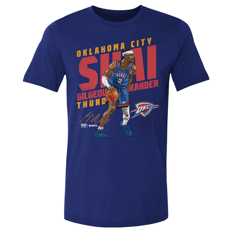 Men Oklahoma City Thunder short T Shirt 2025 style 26